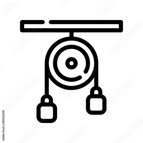 pulley line icon