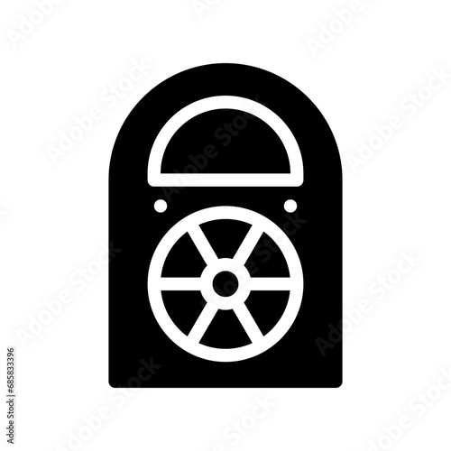dosimeter glyph icon