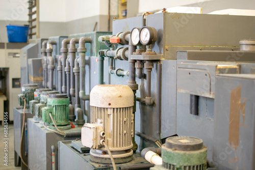 electric pump motors of industrial machines