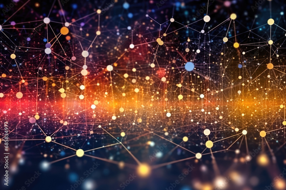 background with lights Technology background of Internet network connection background with lights Technology background of Internet network connection