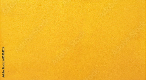 Abstract grunge and scratched technique yellow color concrete wall, cement smooth surface material texture background