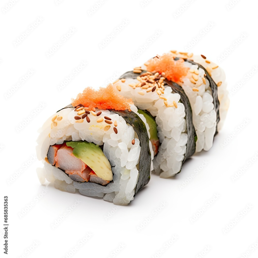Sushi Philadelphia, Maki Roll with Salmon, Rice, Nori and Cheese, Traditional Japanese food Sushi Philadelphia, Maki Roll with Salmon, Rice, Nori and Cheese, Traditional Japanese food