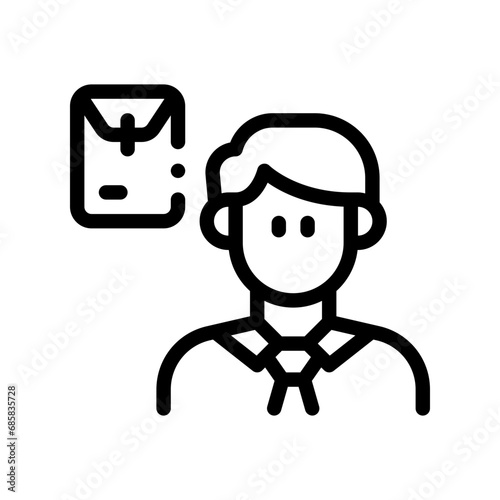 job seeker line icon