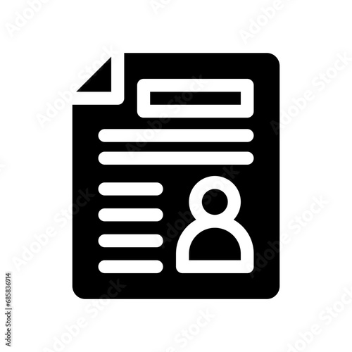 curriculum glyph icon