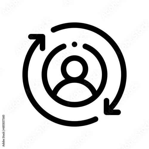 rotation line icon