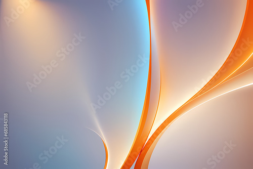 Abstract Silver Orange Background. colorful wavy design wallpaper. creative graphic 2 d illustration. trendy fluid cover with dynamic shapes flow.