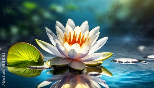 zen flower loto in water