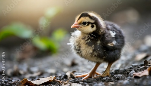 tiny fowl on the ground