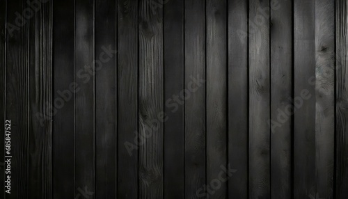 black wood background frontal photographic of a black wooden board wall background accentuating the striking texture of planks in perfect light