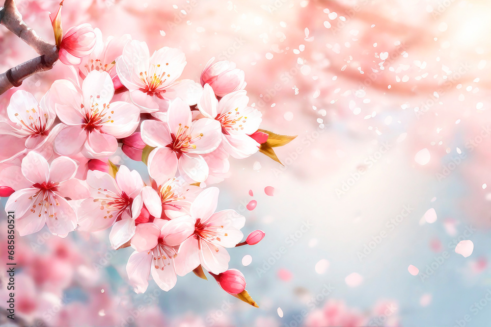 Spring cherry blossom. Beautiful flower background in pastel colors. Mothers day or spring, easter background. Spring cherry blossom. Beautiful flower background in pastel colors. Mothers day or spring, easter background.