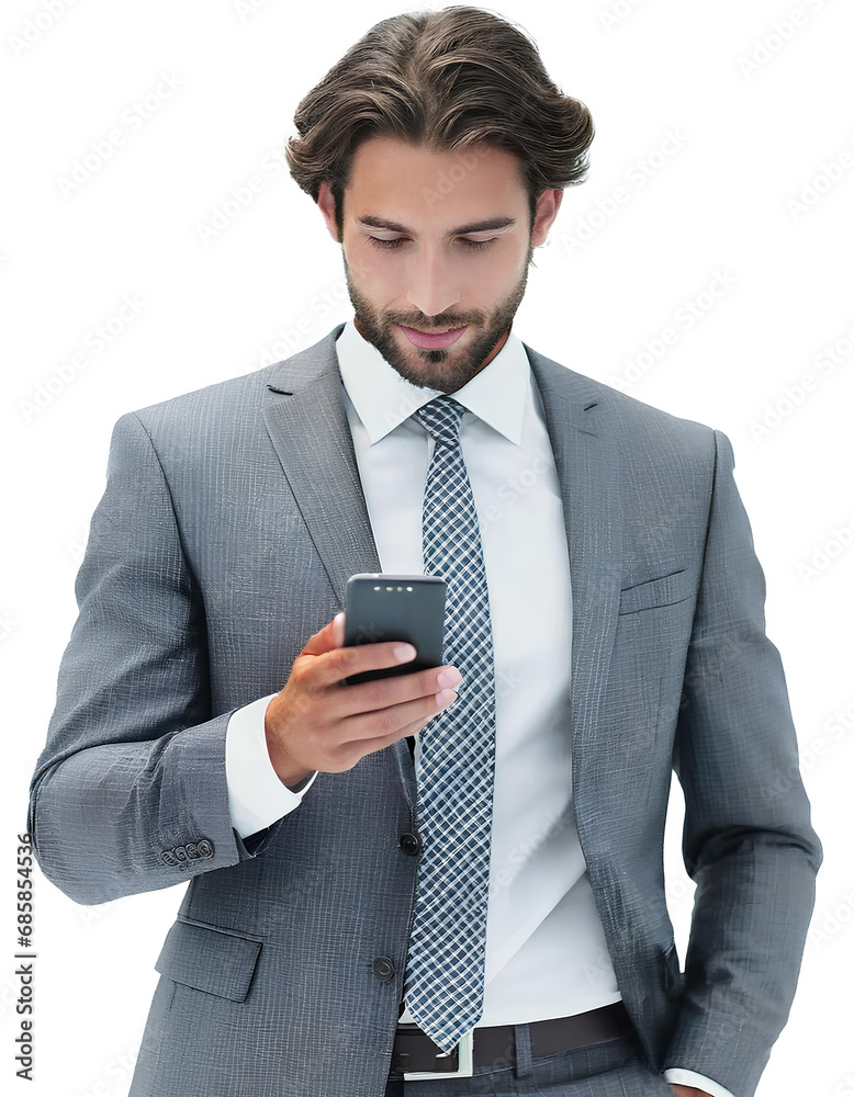 Business Man holding a Mobile Phone, Texting or working by chatting. Business Man holding a Mobile Phone, Texting or working by chatting.