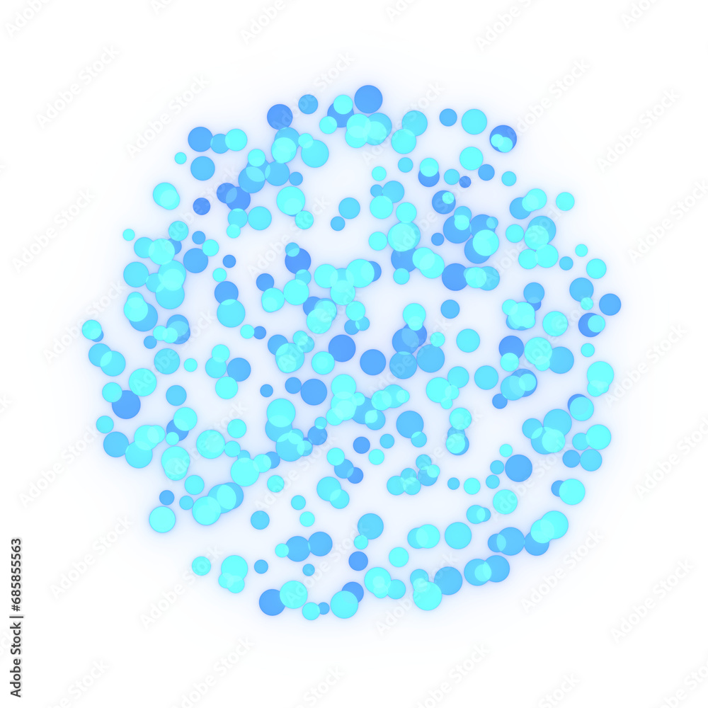 Glittering circles' particle. 3d rendering. Glittering circles' particle. 3d rendering.