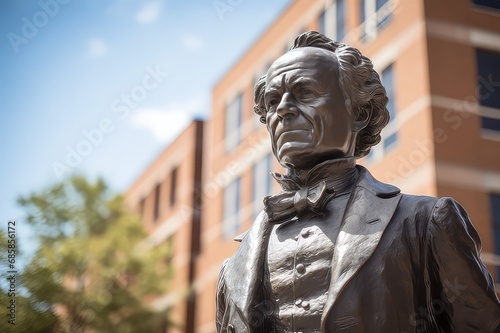 Martin Van Buren statue. American president 1837-1841. photo