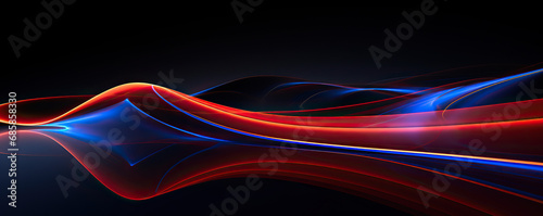 a red wavy background, in the style of dark sky-blue and dark navy, luminous landscapes, modern and sleek, technological design, dark white and dark orange