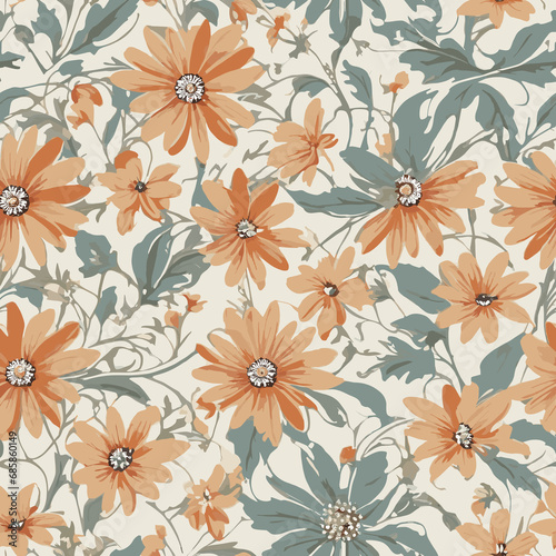 Seamless Spring Floral Pattern