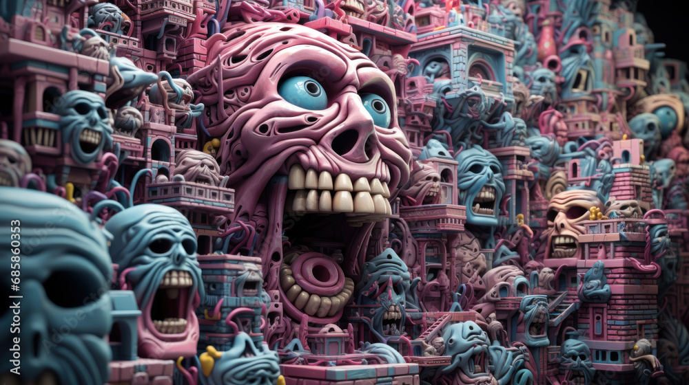 Psychedelic trip gone wrong - crazy disturbing visuals Psychedelic trip gone wrong - crazy disturbing visuals