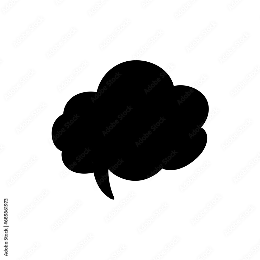 speech bubble Silhouette speech bubble Silhouette