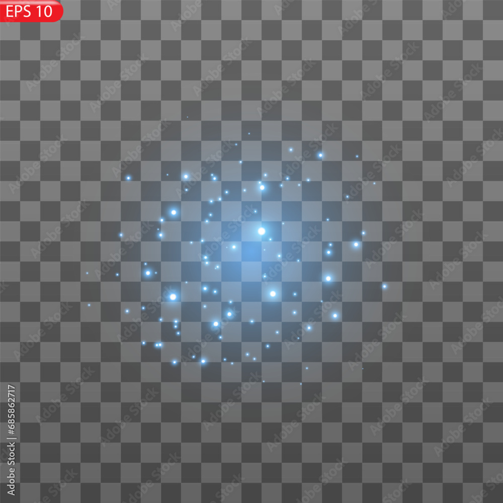 Abstract stylish light effect on a black background. Blue glowing neon line. Blue luminous dust and glares. Flash Light. luminous trail. Vector illustration. Abstract stylish light effect on a black background. Blue glowing neon line. Blue luminous dust and glares. Flash Light. luminous trail. Vector illustration.