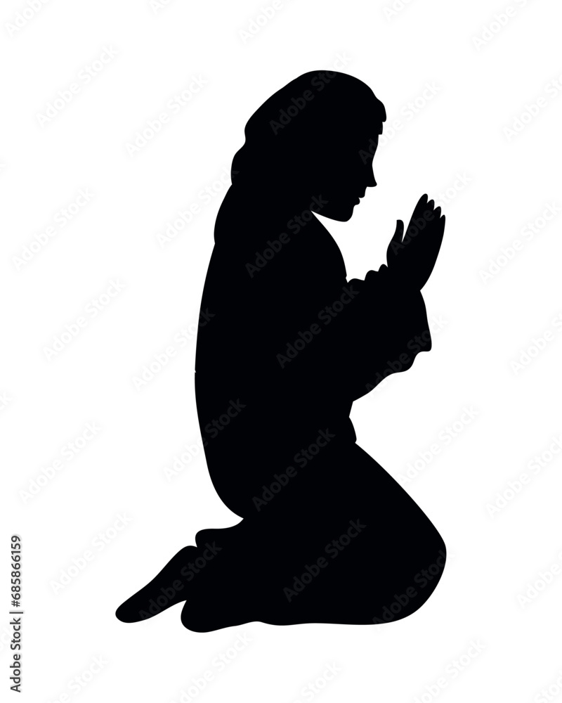 mary silhouette icon