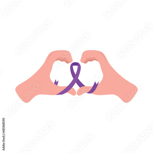 rett syndrome ribbon illustration