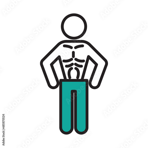 anorexia icon of weight loss design