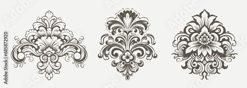Traditional ornate element and ornate vintage. Good for greeting cards, wedding invitations, restaurant menu, royal certificates