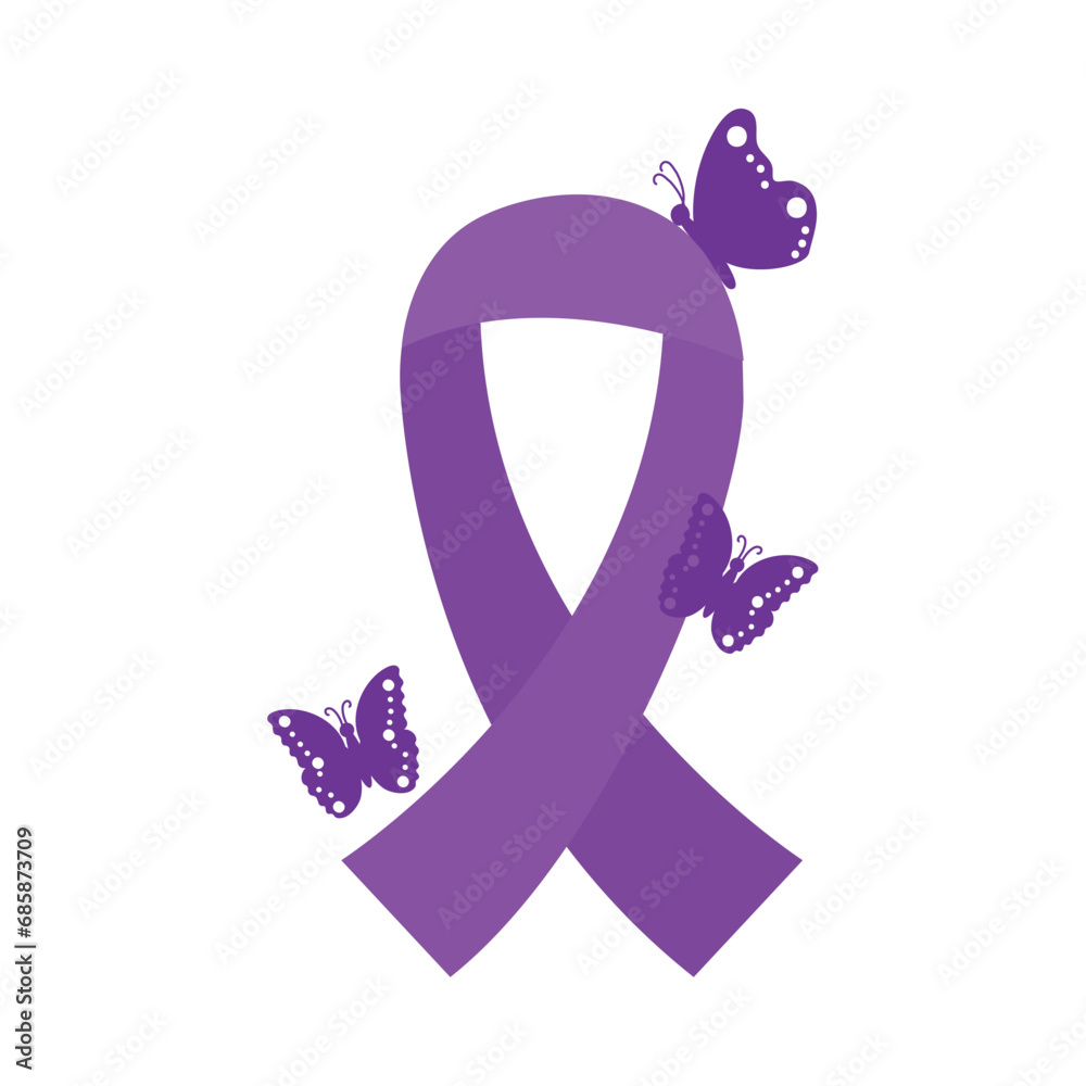 rett syndrome ribbon with buttlerflies rett syndrome ribbon with buttlerflies