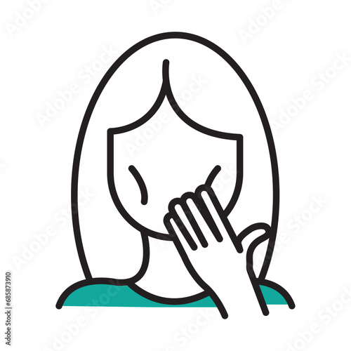 anorexia icon of woman