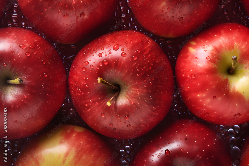 Red apples on the table