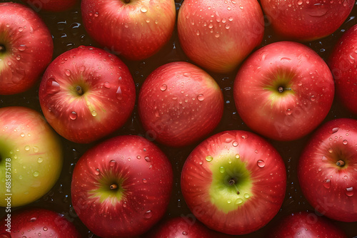 Red apples on the table