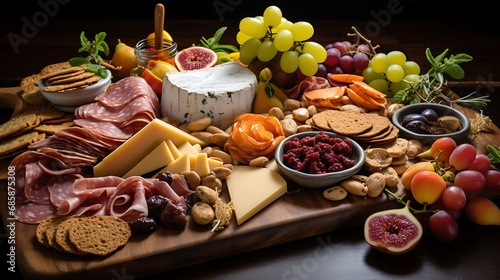 Gourmet cheese and charcuterie boards