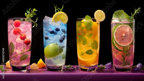 Fresh and vibrant springtime spritzers