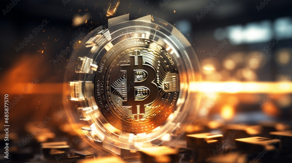 Bitcoin mining, trading chart, cryptocurrency Bitcoin mining, trading chart, cryptocurrency