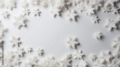 Snowflakes textures background white color © Viktoriia
