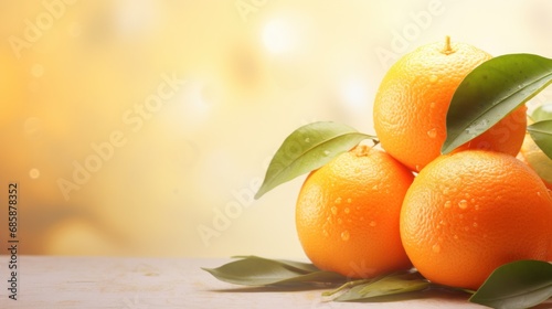  a group of oranges sitting on top of each other with leaves on top of them and water droplets on the top of the tops of the tops of the oranges.