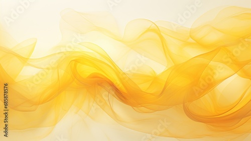  a close up of a yellow and white background with a wave of smoke coming out of the top of the top and bottom of the image to the bottom of the bottom of the image.