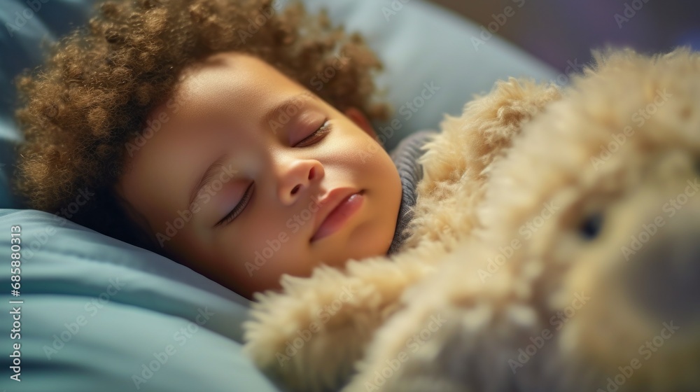 The cozy crib provides a restful sleep for the baby.