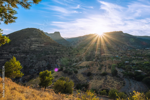 Photo of beautiful nature  there is a place for an inscription. Beautiful photo of nature at dawn