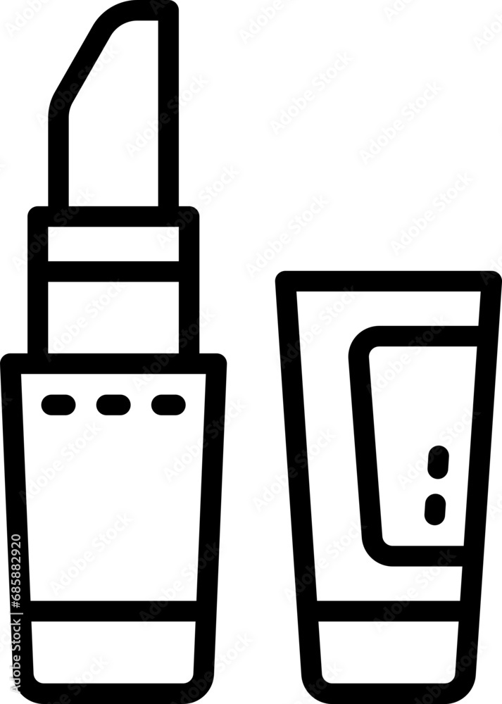 lipstick icon. vector line icon for your website, mobile, presentation, and logo design. lipstick icon. vector line icon for your website, mobile, presentation, and logo design.