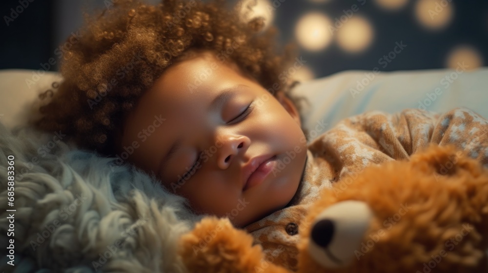 The snugness of the bed brings comfort to the sleeping child. The snugness of the bed brings comfort to the sleeping child.