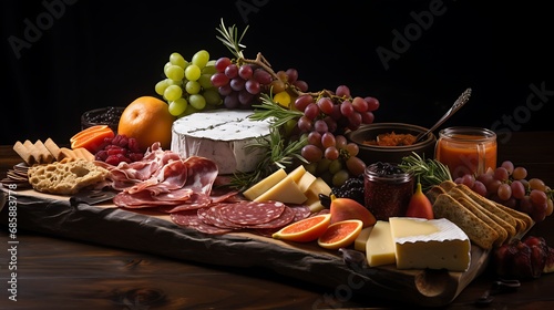 Artisanal meat and cheese platters