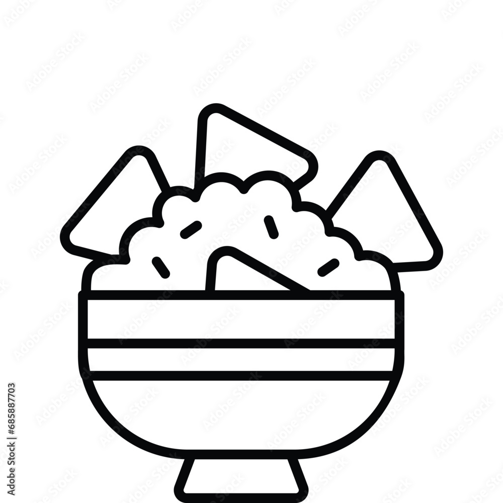 Guacamole icon isolate white background vector stock illustration. Guacamole icon isolate white background vector stock illustration.