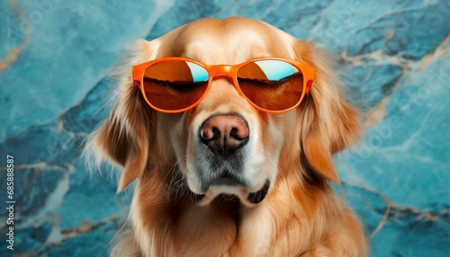 dog with sunglasses