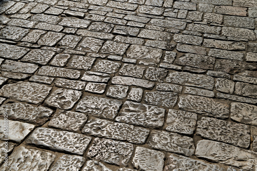 Ancient Greek, Cobblestone street pavement, background pattern