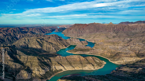 Los Reyunos Dam, San Rafael, Mendoza, Argentina.