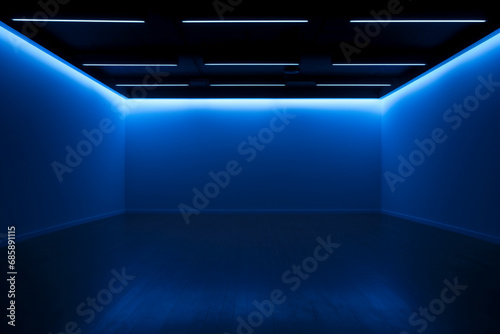 Blue Empty Space. AI generative © SANGHYUN