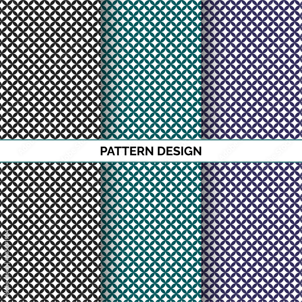 Simple geometric vector seamless pattern design