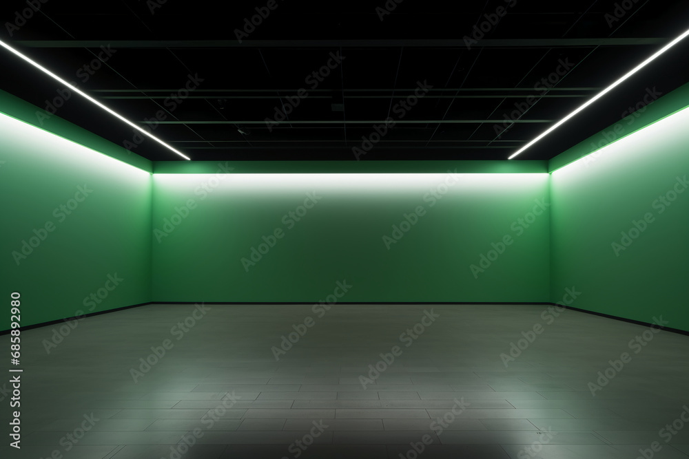 Green Empty Space. AI generative