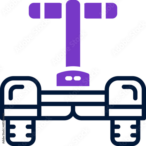 segway icon. vector dual tone icon for your website, mobile, presentation, and logo design.