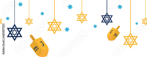 hanukkah frame illustration